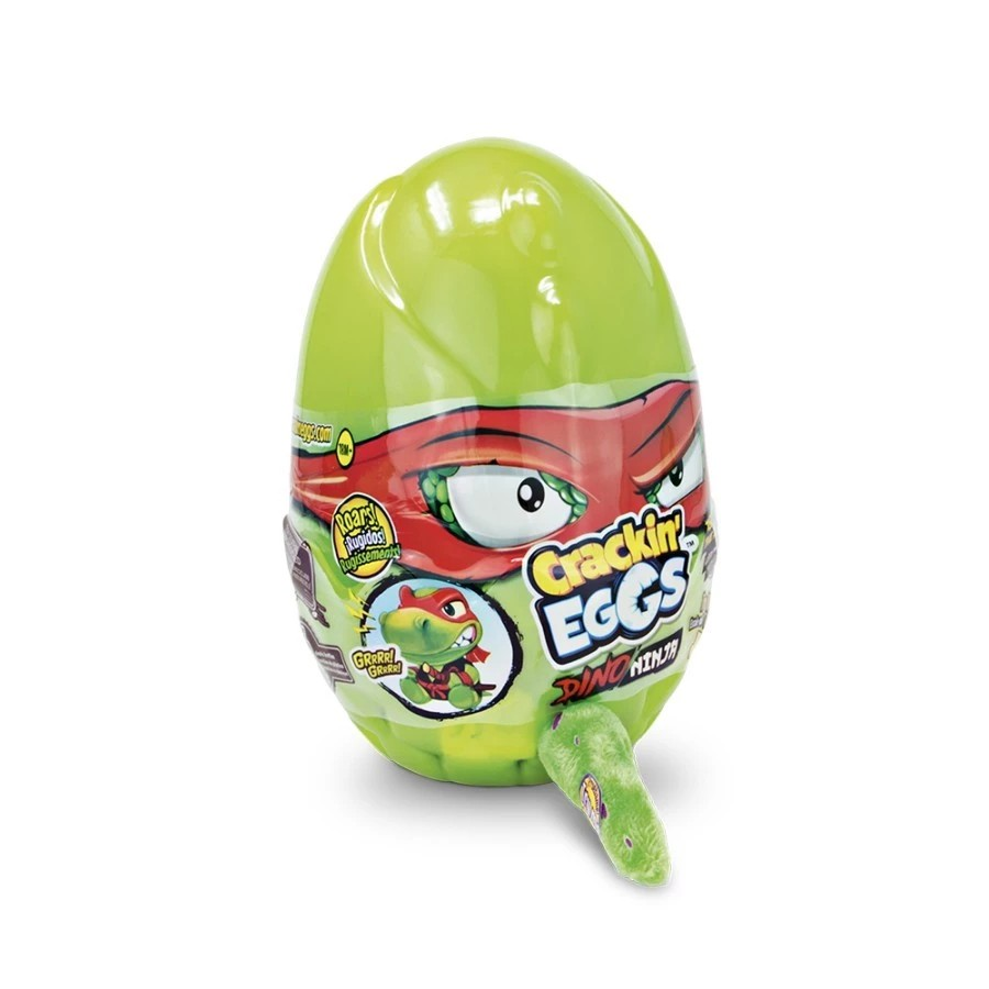Crackin Eggs Mini Dino T-Rex Ninja 3 Asst - Mainan Telur Boneka Karakter Dinosaurus