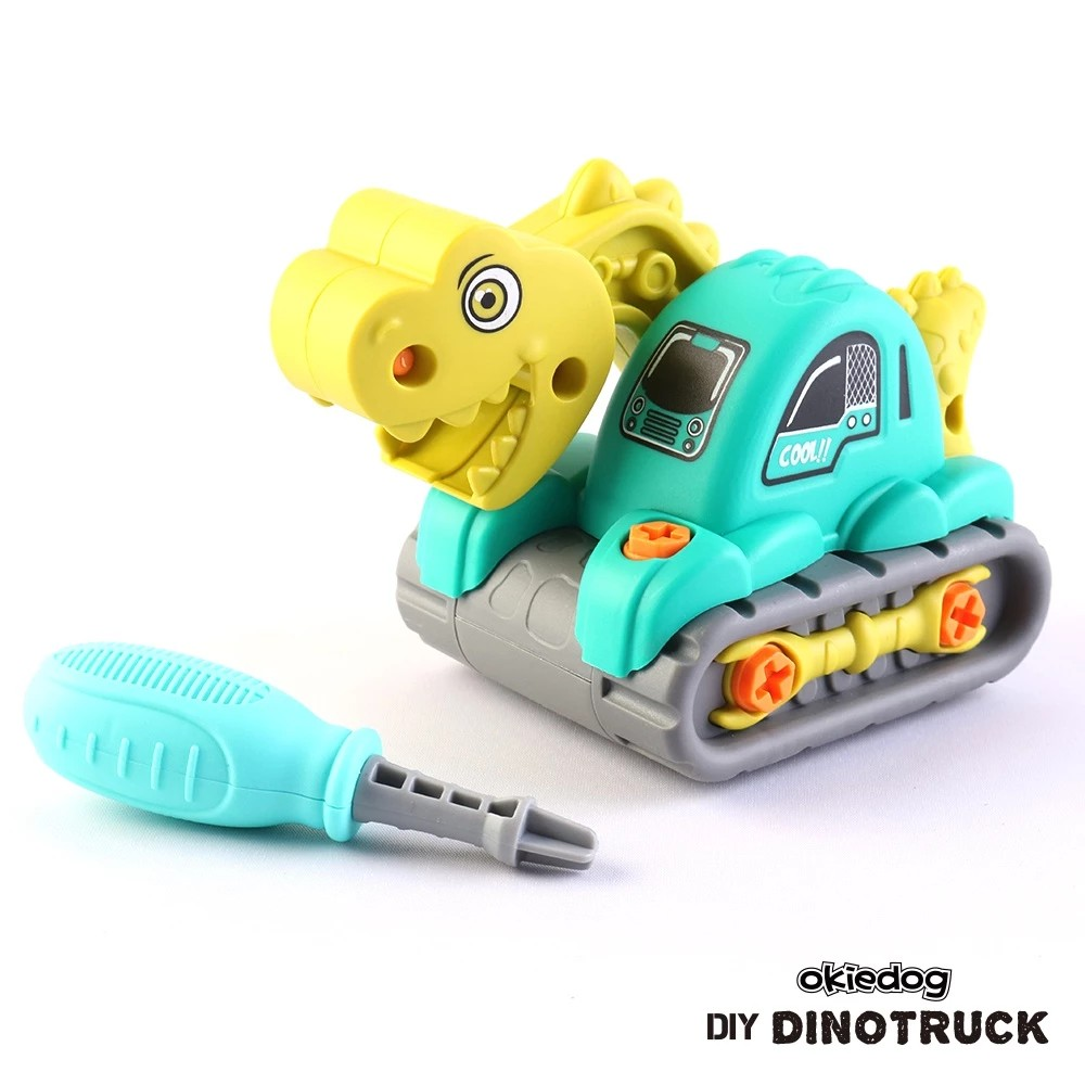 Okiedog DIY Dino Truck - Mainan Bongkar Pasang Anak