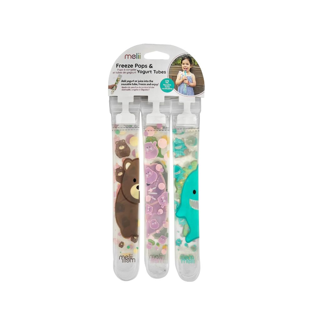 Melii Baby Reusable Ice Pop Freezie Bag - Plastik Es Krim Reusable / Plastik Ice Cream Premium