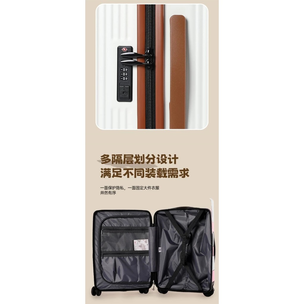 Mesuca Chip and Dale Traveling Suitcase 20" - Koper Travel Disney Premium Tahan Banting