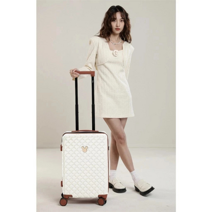Mesuca Mickey Quilted Suitcase 20"
