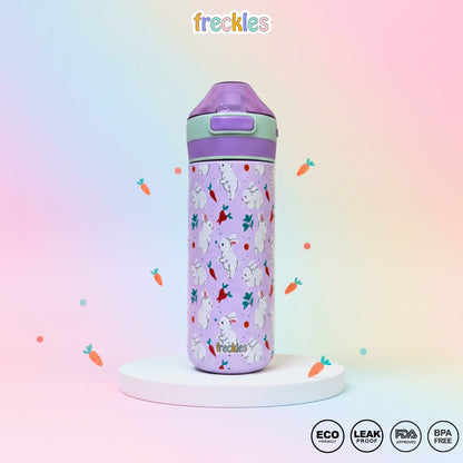Freckles Ohlala My Lock Tumbler 520ml Stainless Steel 304 - Botol Minum Anak Stainless 304 dengan Sedotan Silicon