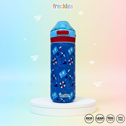 Freckles Ohlala My Lock Tumbler 520ml Stainless Steel 304 - Botol Minum Anak Stainless 304 dengan Sedotan Silicon