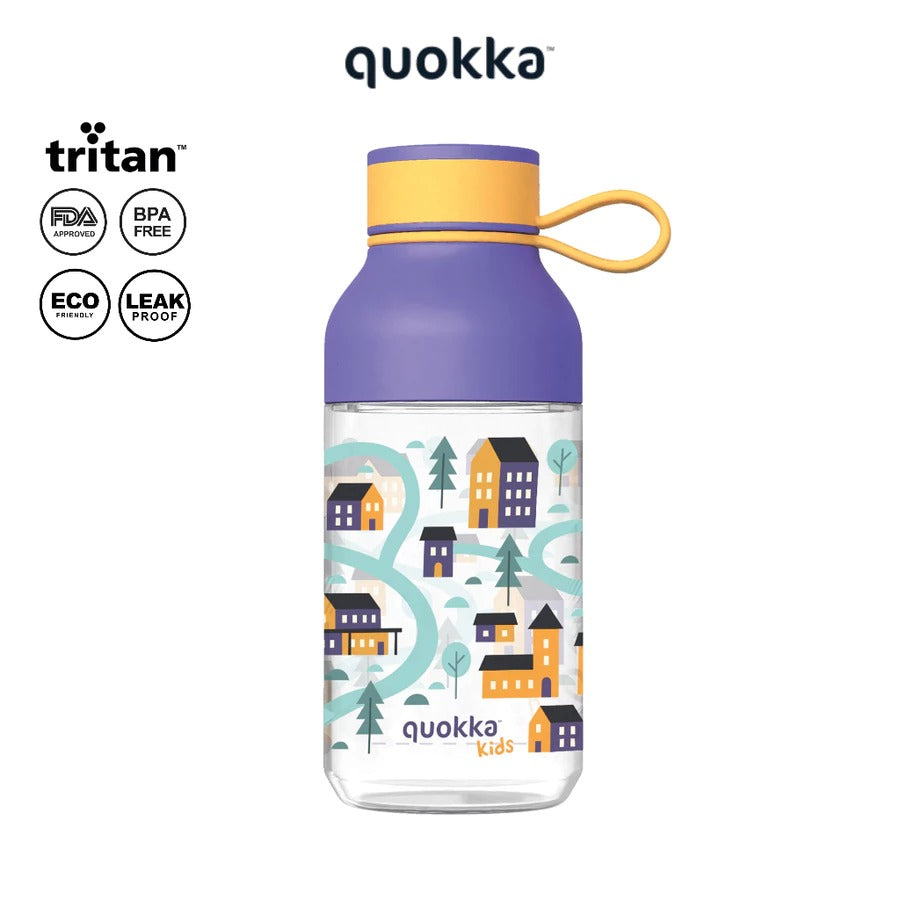 Quokka Ecozen Bottle Ice Strap 430ml - Botol Minum Anak / Tempat Minum Anak Anti Tumpah BPA FREE