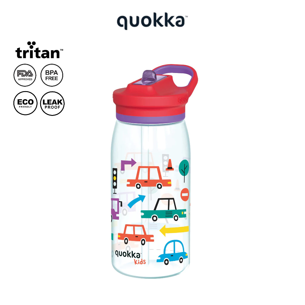 Quokka Kids Ecozen Sipper Bottle Glow 580ml - Botol Minum Anak / Tempat Minum Anak Anti Tumpah BPA FREE