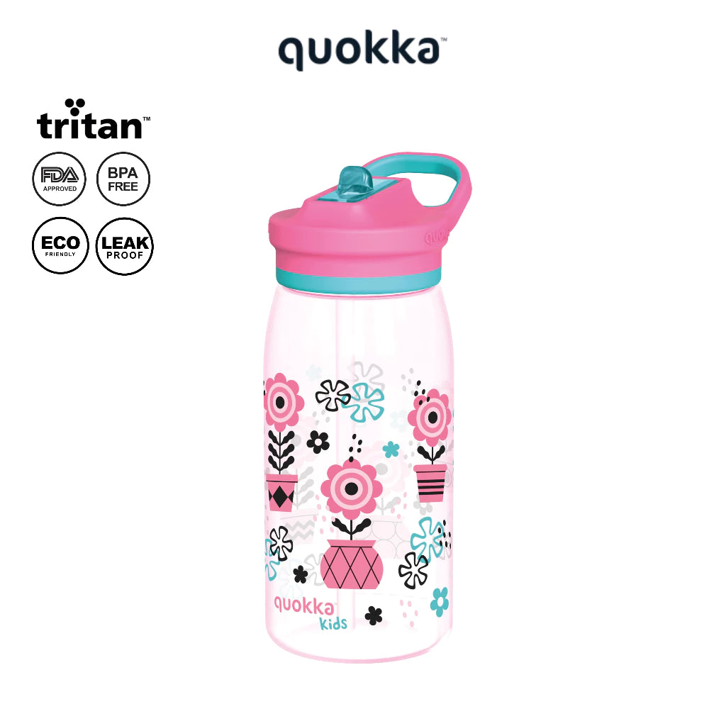 Quokka Kids Ecozen Sipper Bottle Glow 580ml - Botol Minum Anak / Tempat Minum Anak Anti Tumpah BPA FREE