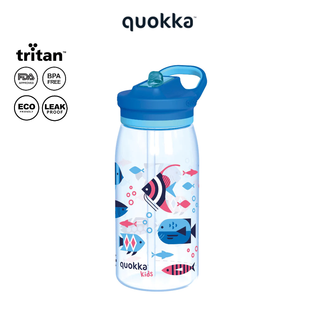 Quokka Kids Ecozen Sipper Bottle Glow 580ml - Botol Minum Anak / Tempat Minum Anak Anti Tumpah BPA FREE