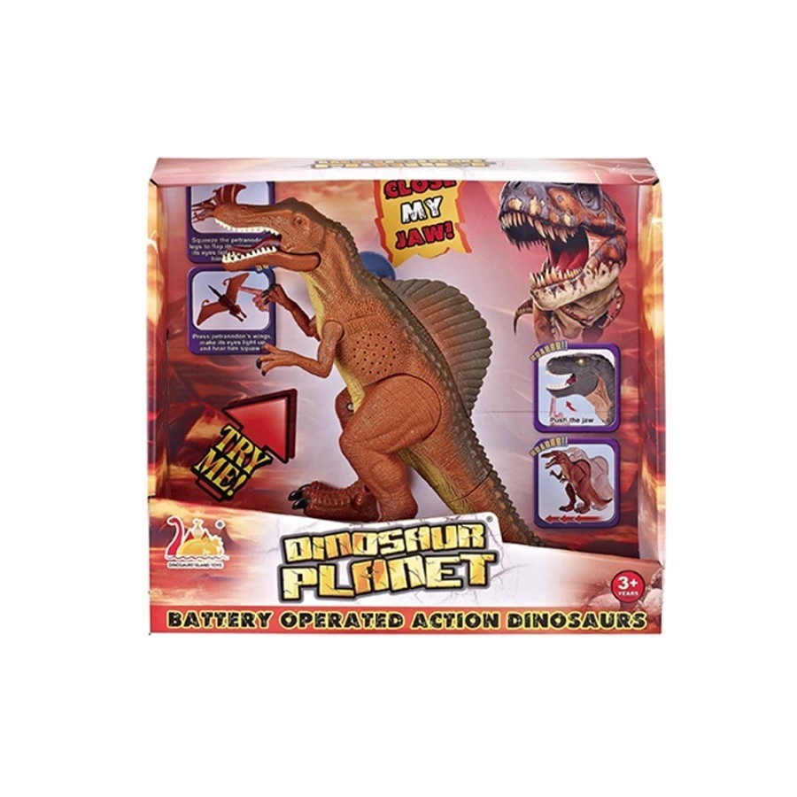 Dinosaur Planet Light & Sounds Walking 27cm - Mainan Dinosaurus dengan Efek Lampu & Suara