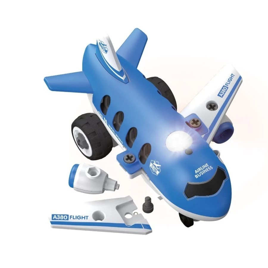 Okiedog DIY RC Plane Light - Mainan Remote Control Pesawat Anak
