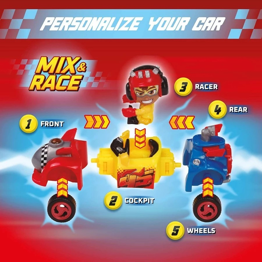 T-Racers Surprise Car and Racing Driver Series 1 - Mainan Mobil Balap Mini