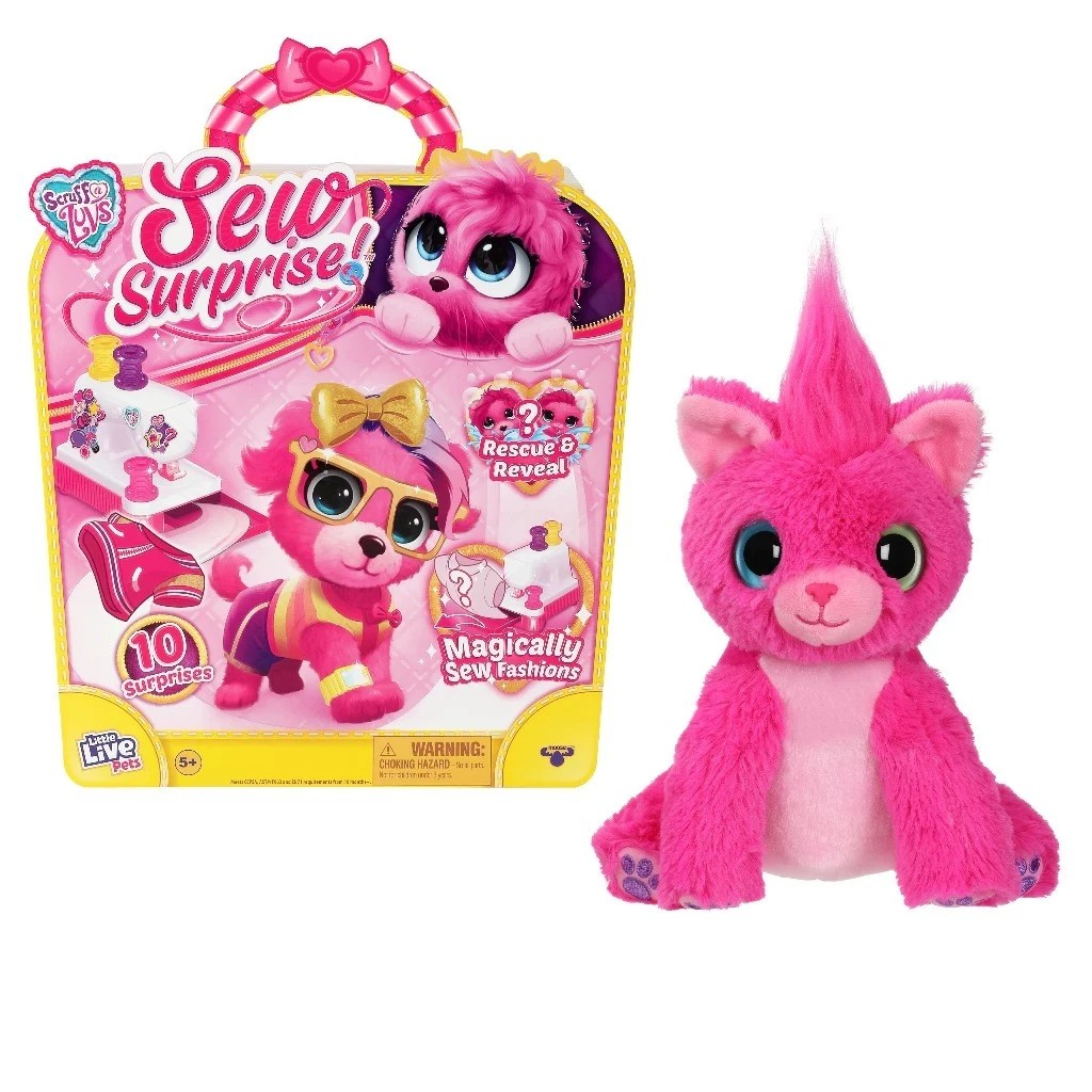Scruff A Luvs Surprise Sew Wow - Mainan Boneka Anjing Kejutan
