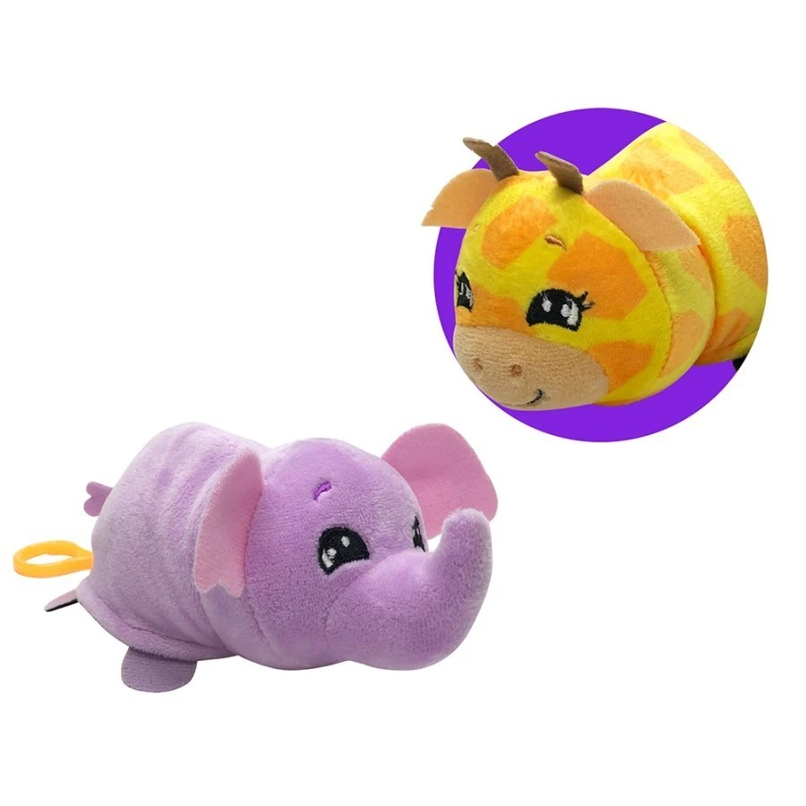 FlipaZoo 5in Mini Plush Mushmillows Asst of UP to 12 Styles - Surprise Toys Boneka Karakter Anak
