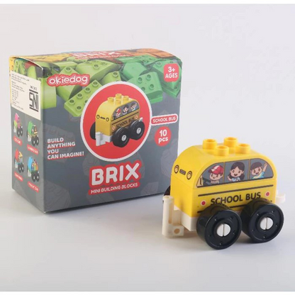 Okiedog Brix City Truck Iisi 10pcs - Mainan DIY Balok Susun Puzzle