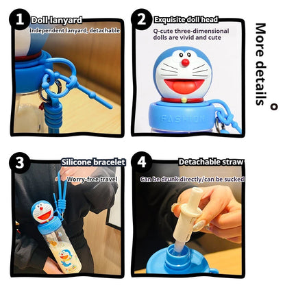 Doraemon 3D Character Tritan Bottle 510ml - Botol Minum Doraemon DL10017