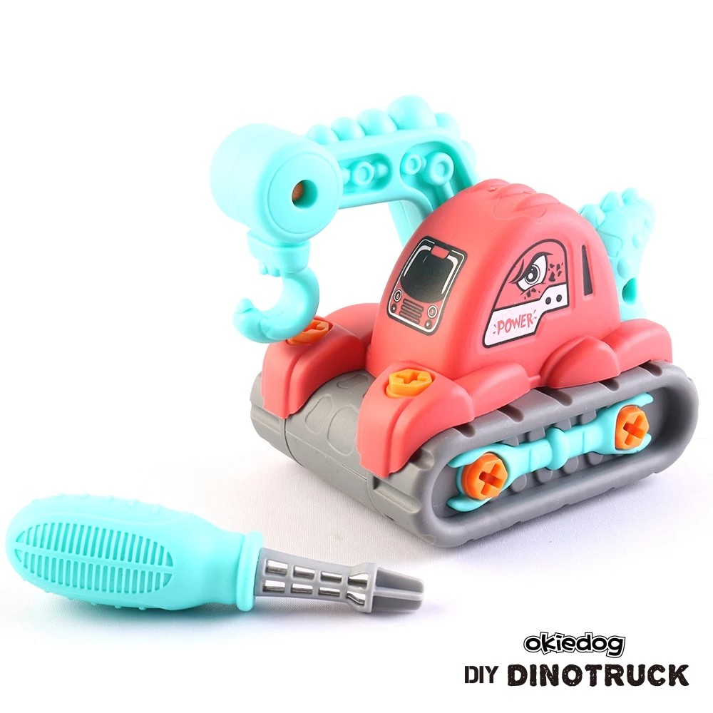 Okiedog DIY Dino Truck - Mainan Bongkar Pasang Anak