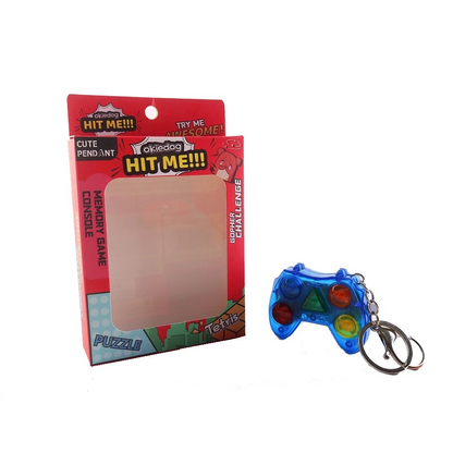 Okiedog Hit Me!!! Memory Game Console Version Transparent Edition (Assorted Color) Fidget Toys with Light and Sound