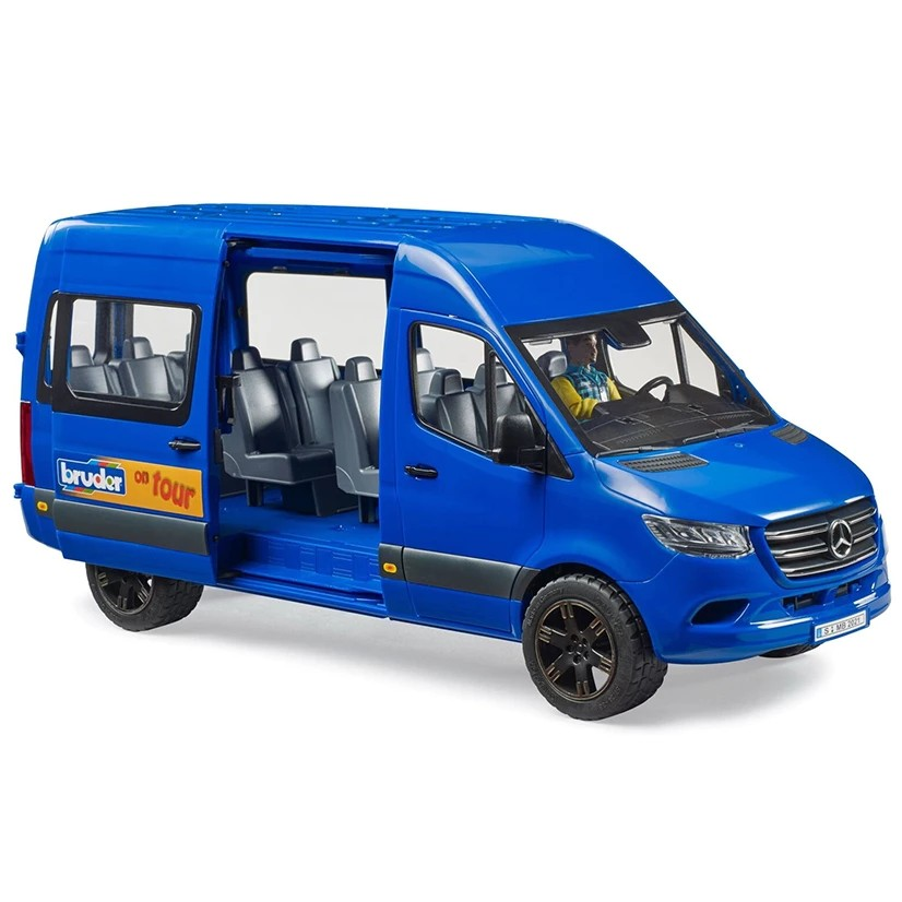 Bruder 2681 MB Sprinter Transfer with Driver - Mainan Miniatur Mobil Travel