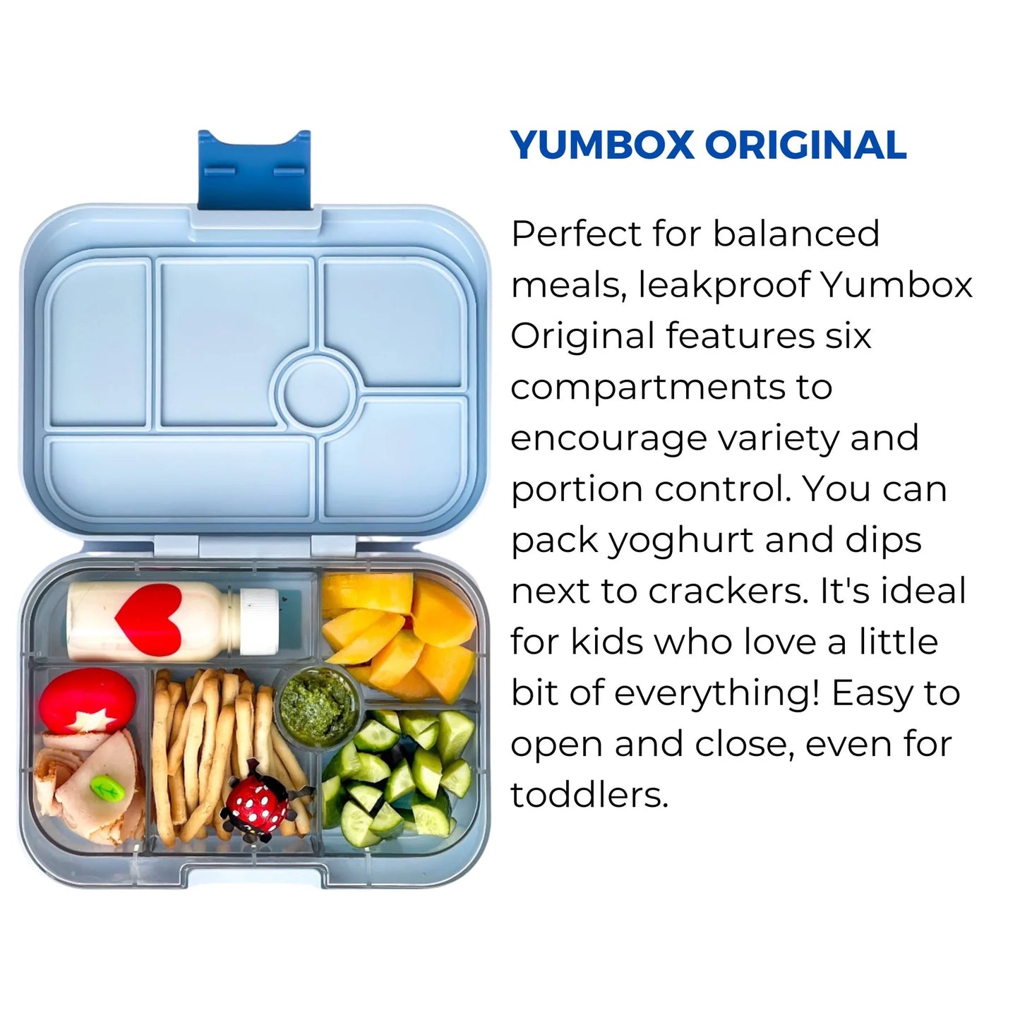 Yumbox Original - Tempat Makan Anak Premium Anti Tumpah BPA Free