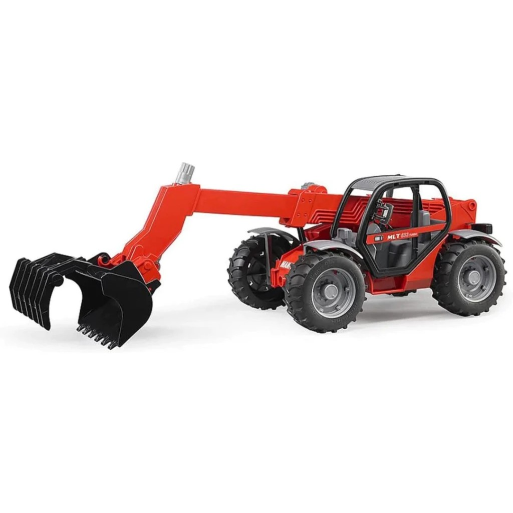 Bruder 2125 Manitou Telescopic Loader Mlt 633 - Mainan Miniatur Alat Berat Forklift