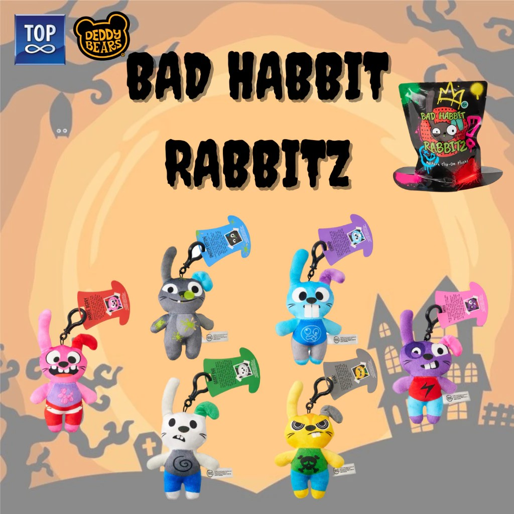 Deddy Bears Mini Plush Clip-On Mystery BlindBags w/ Roblox Digital Item - Gantungan Boneka Misterius