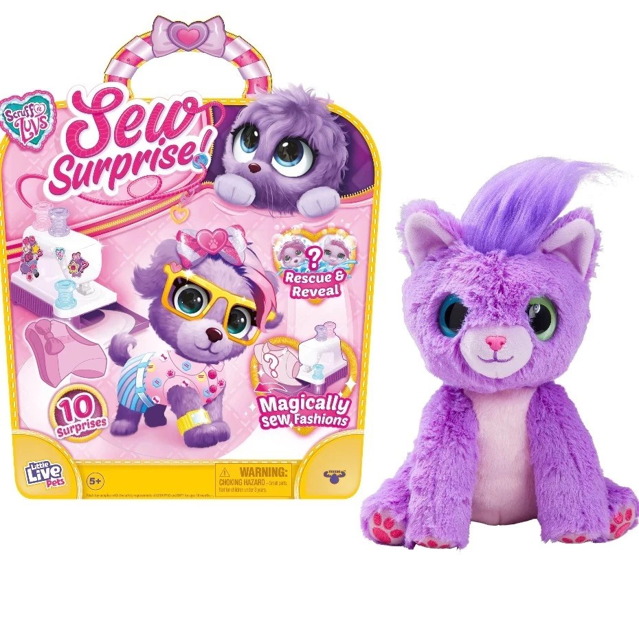 Scruff A Luvs Surprise Sew Wow - Mainan Boneka Anjing Kejutan