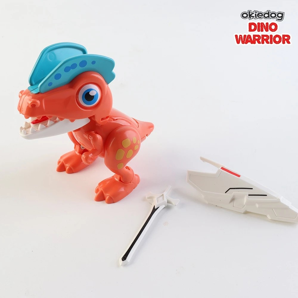 Okiedog Dino Warrior - Mainan Robot Dinosaurus Transformer