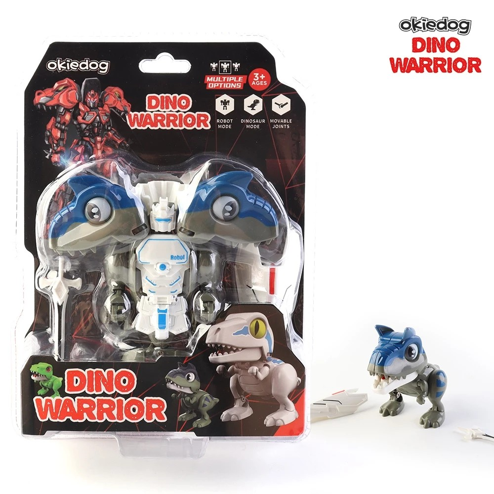 Okiedog Dino Warrior - Mainan Robot Dinosaurus Transformer