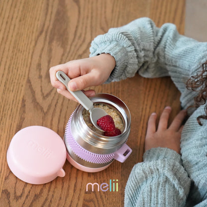 Melii Baby Insulated Fidget Food Jar - Wadah makanan stainless steel tahan panas dan dingin