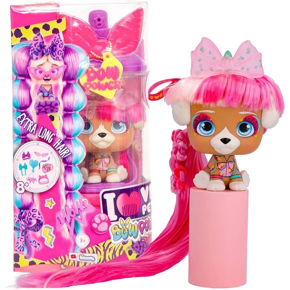 VIP Pets S6 Bow Power - Mainan Hewan Peliharan Anjing Lucu Dengan Perlengkapan Grooming