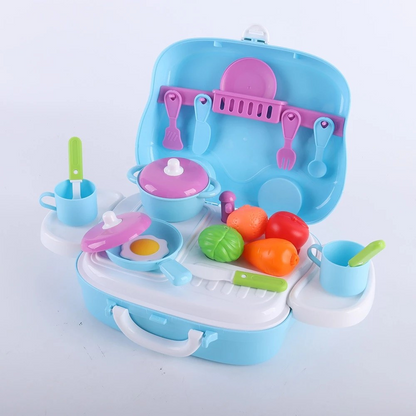 Okiedog Kitchen Toy Hand Carry Box - Mainan Tas Peralatan Dapur Anak