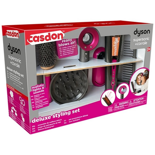Dyson Supersonic & Corrale Deluxe Styling Set - Mainan Salon Hairdryer & Catok Anak Perempuan