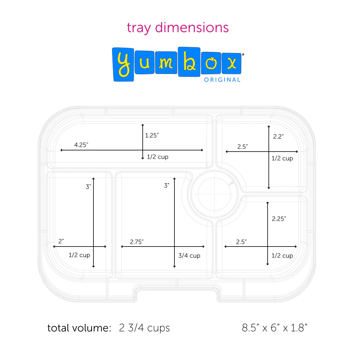 Yumbox Original - Tempat Makan Anak Premium Anti Tumpah BPA Free